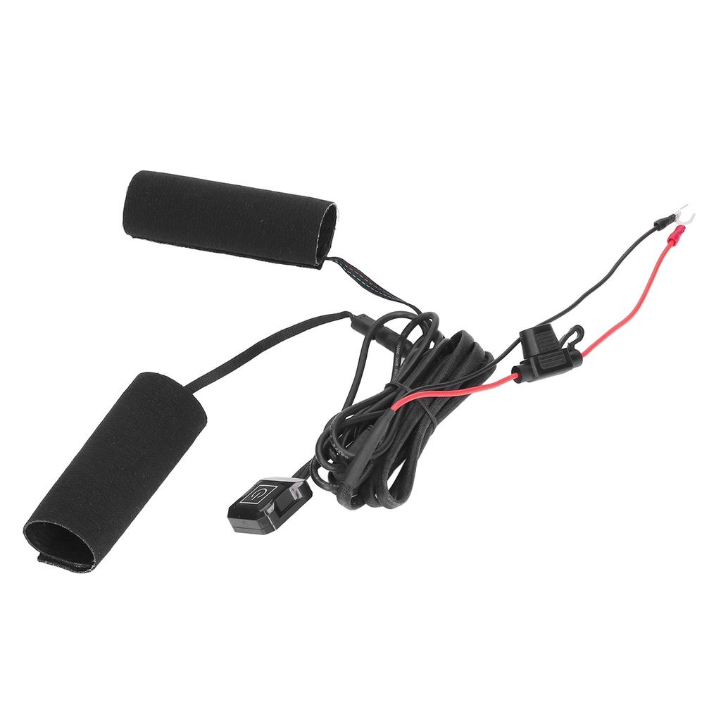 Motorcycle Heated Grip Cover 3 Levels IP67 Waterproof Hook and Loop Fixing Motorbike Heating Handle