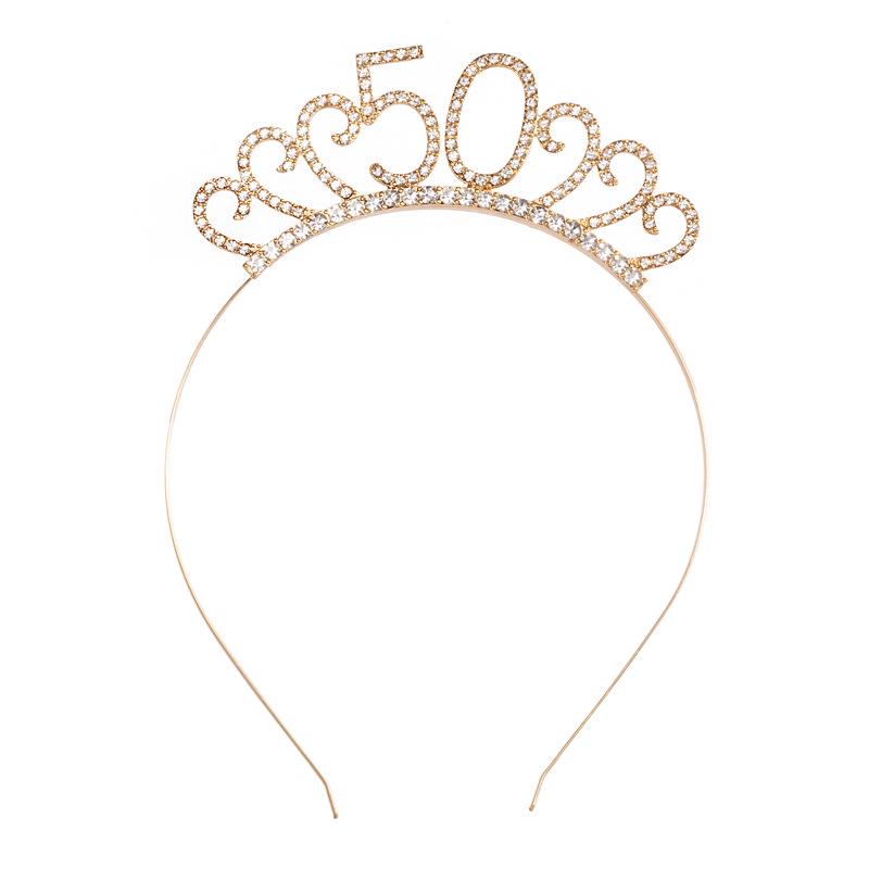 

Новий обруч-корона на день народження - Європейський та американський стиль для вечірки на 1-й день народження