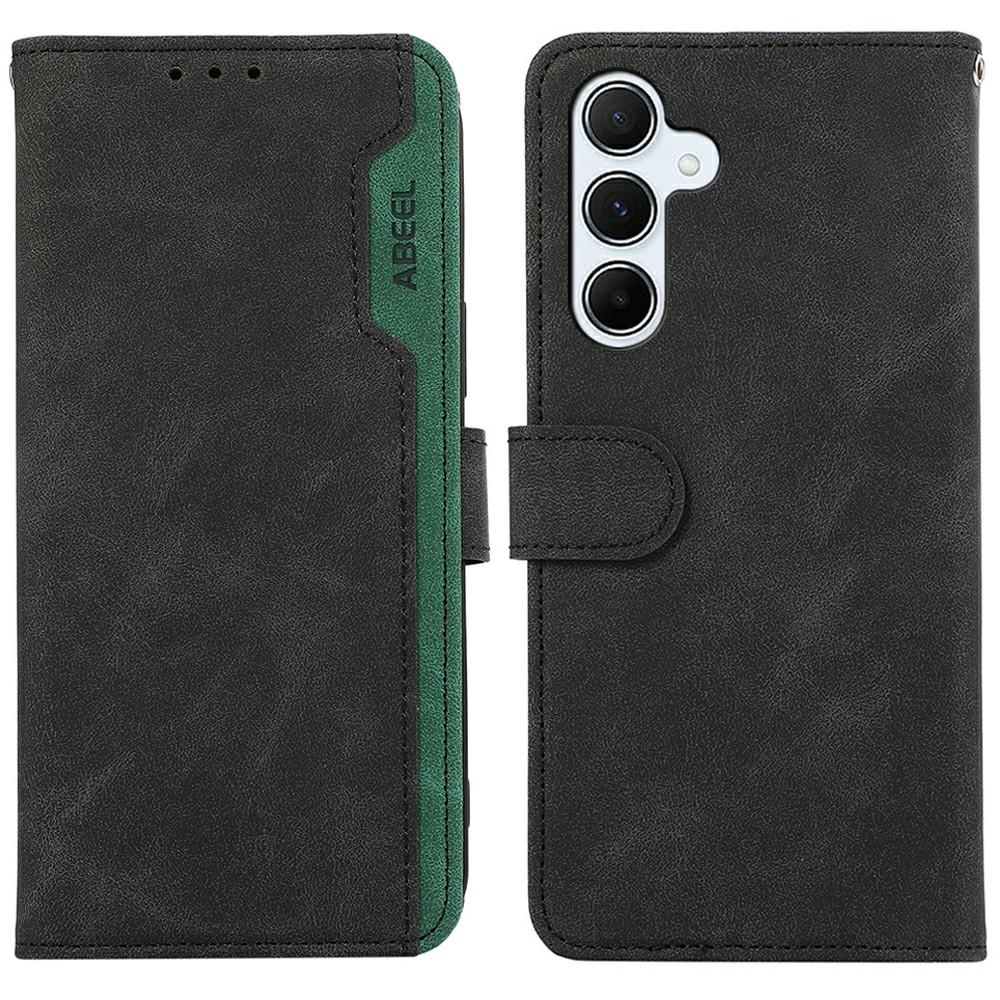 ABEEL For Samsung Galaxy A56 5G Case Color Splicing Leather Flip Phone Cover RFID Blocking