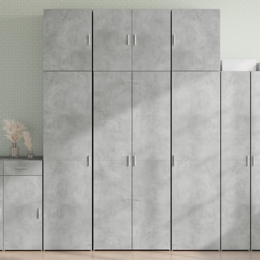 Highboard Concrete Grey 80 x 42.5 x 249 cm Particleboard