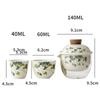 Ceramic Teapot Cup Set Outdoor Travel Tea Set Kung Fu Tea Set Glass Ceramic Teapot 1 Pot 2 Cups Storage Portable Tea Accessories