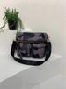 Minimalist Nylon Dot Crossbody Bag Casual Black Small Shoulder Bag Multi-pocket Sports Outdoor Storage Female Messenger Handbags