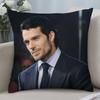 Super Star H-Henry Cavill Pillow Case 3D Print Polyester Fiber 40*40 Cm Home Sofa Throw Pillow Cover Decoration Festival Gift