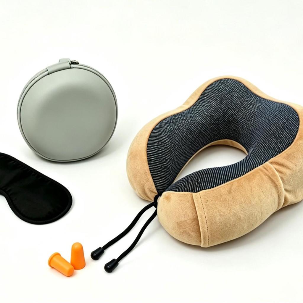 Slow Rebound Memory Foam U-Shape Neck Pillow for Travel