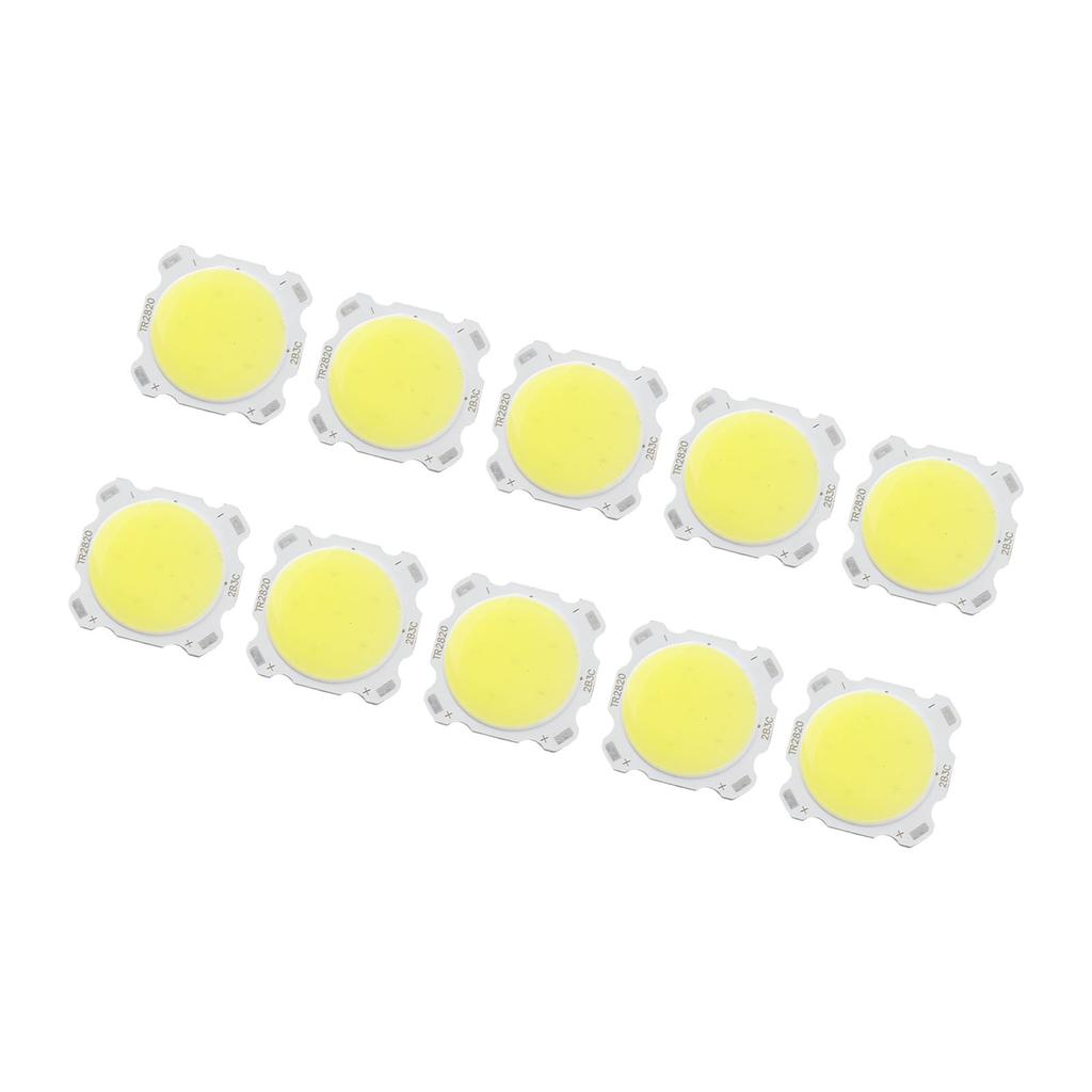 10pcs Round COB 3W High Power LED Chip Bulb Lamp Light Warm White