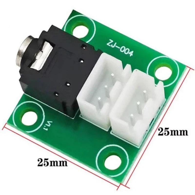 1 szt. 3,5 mm Audio Słuchawkowe Sygnał Transferowy Xh2,54 3-pinowy Zacisk Przewód Obudowa Wzmacniacza Płytka Połączeniowa DIY