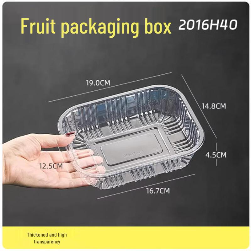 Transparent Thickened Rectangular Fresh Food Trays
