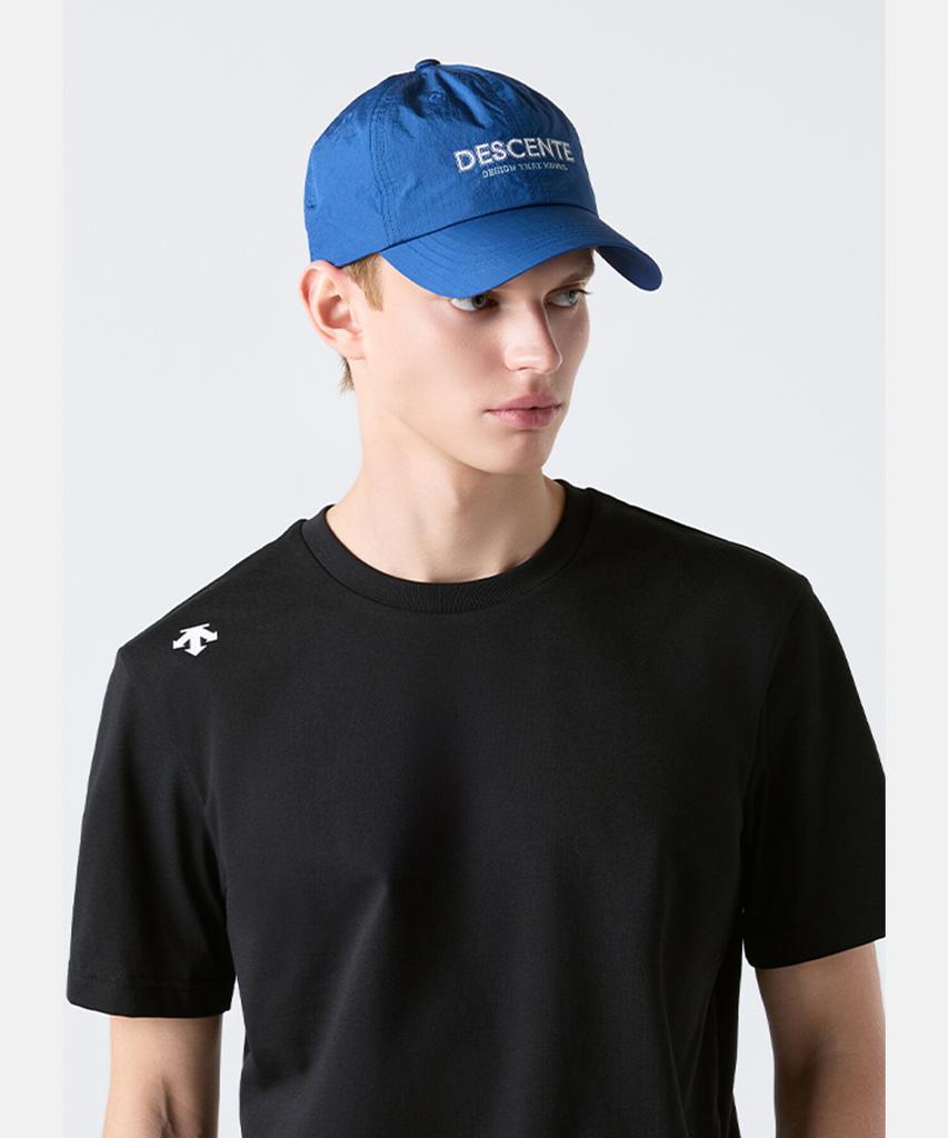 DESCENTE Wording Logo Woven Ball Cap Blue Sr123Ucp1B