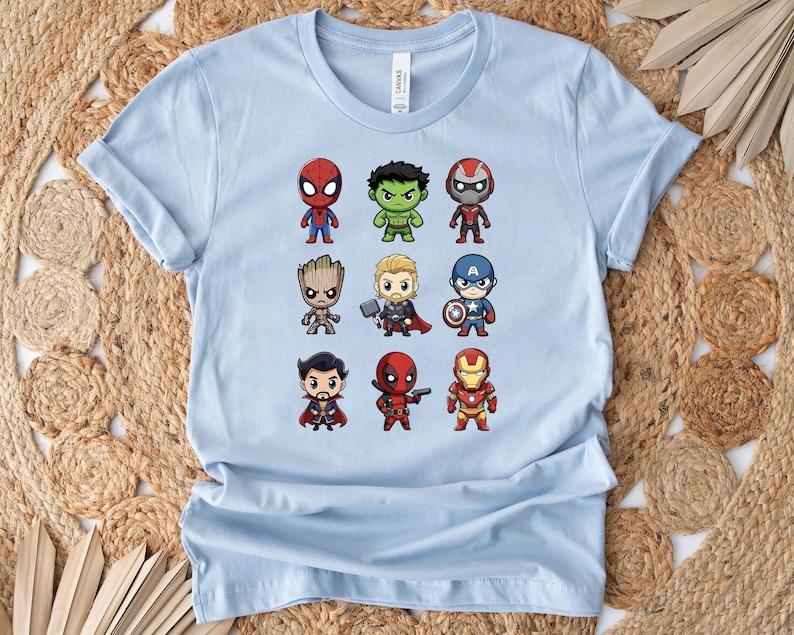 Marvel Characters Kids Shirt, Marvel Avengers Toddler Shirt, Marvel Disney Family Shirt, Spiderman Kids Tee, Disney Kids T-Shirt, Hulk Shirt 140