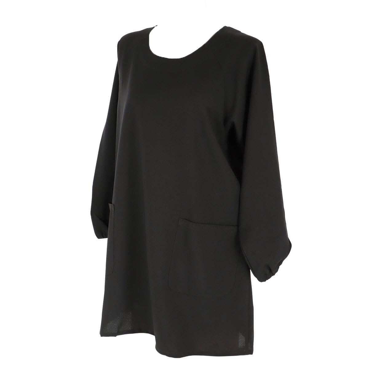 

HOUSE WEAR STUDIO Houseware Studio Polyester Trousers Plain Polyester Apron Cooking Kimono Kappo Smock Apron 70371816 Black Free size [NAIGAI] 100%