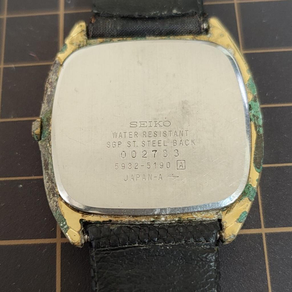 SEIKO QUARTZ Chariot Wristwatch 5931-5190 K26V
