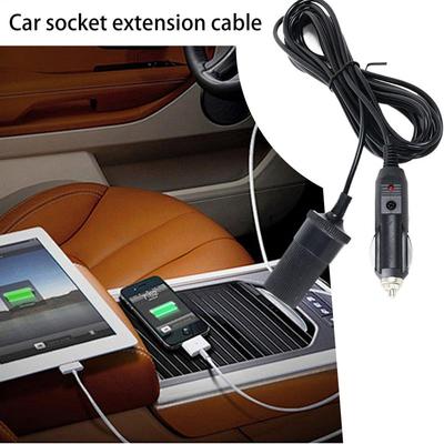 Câble adaptateur de prise de voiture 12-24 V, rallonge de prise de voiture 78,7 pouces, câble de prise automobile pour gonfleurs de pneus de camion, prise femelle