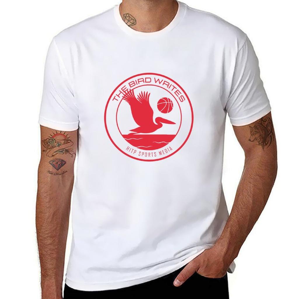The Bird Writes Red Tshirt Festival Party Tee Top