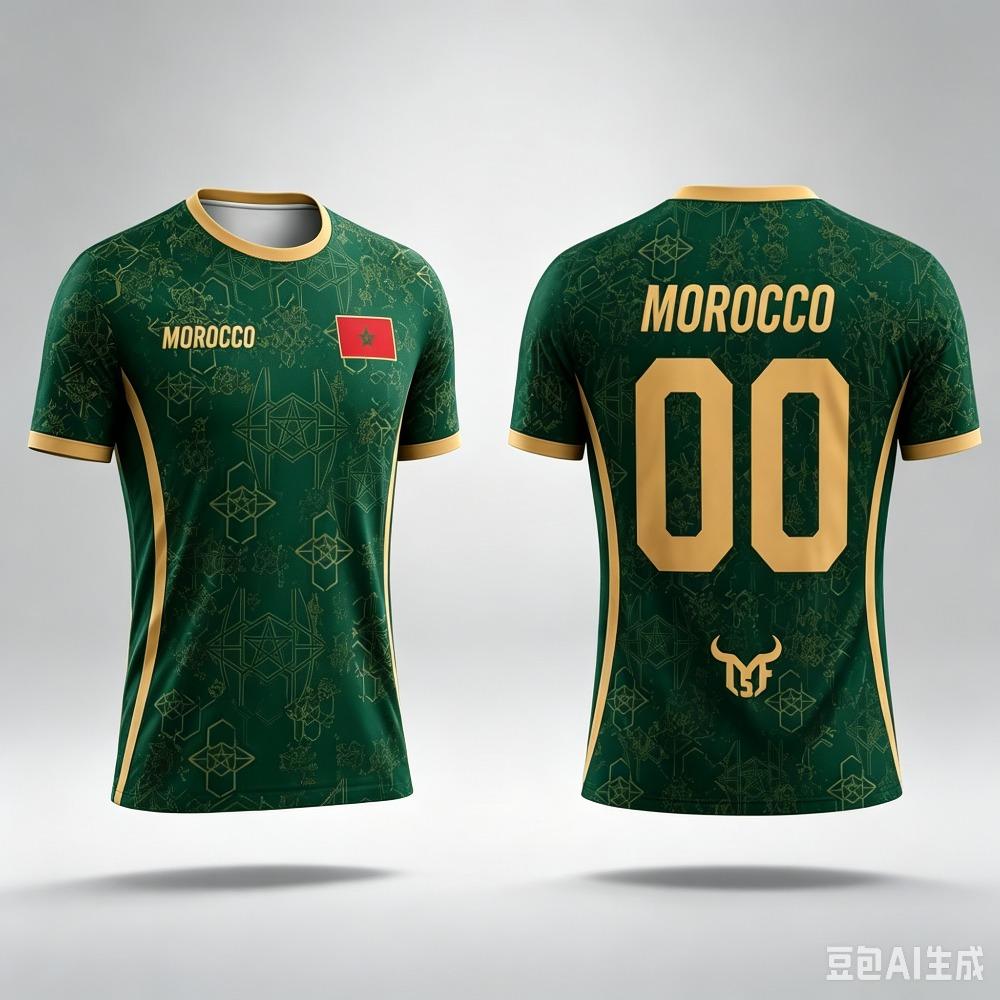 Summer Men Morocco Soccer Football Jersey T-shirt Tops Casual Women's Short Sleeve Breathable Fashion Tee Shirt Y2k Men's Top