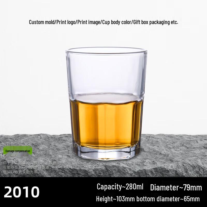 Sheng Ye Octagonal Thickened Glass Cup Set