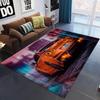 Japanese Black Car Skyline GTR R34 Vehicle  R34 Carpet Rug for Living Room Decor Sofa Home Kids Game Area Rug Non-slip Floor Mat