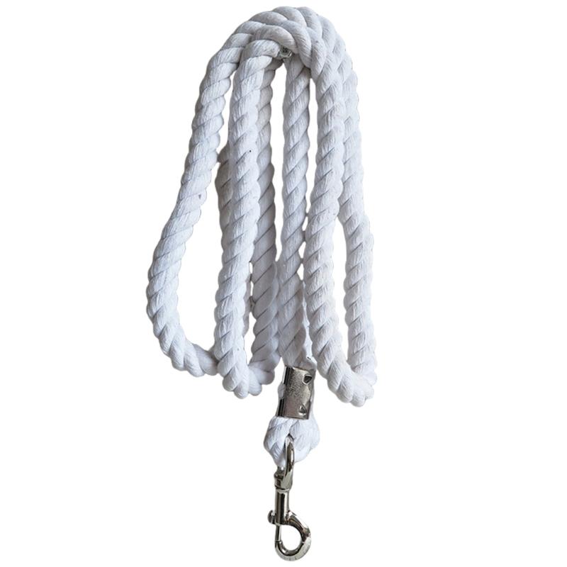 Braided Cotton Horse Leading Rope with Swivel Buckles Heavy Duty Leading Rope Thick Horse Leading Rope Cotton Enduring