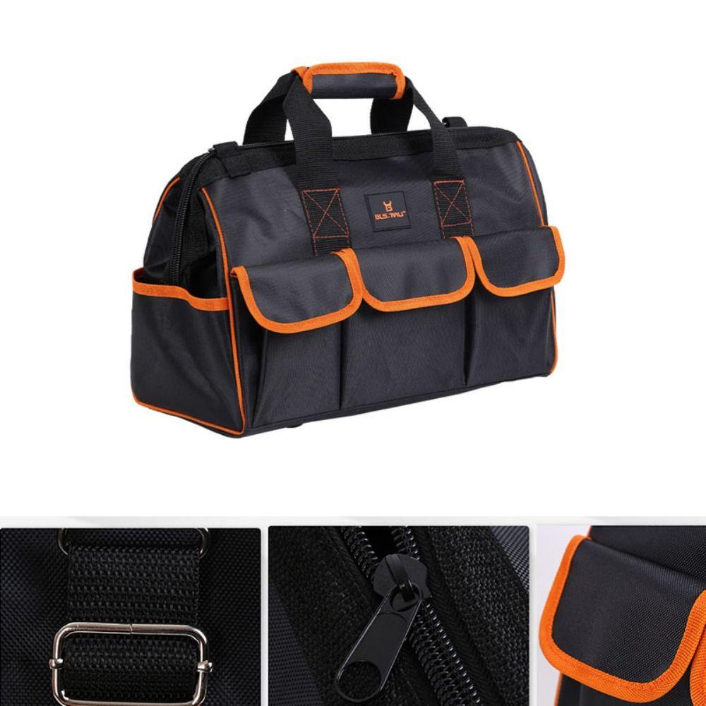 

Wear Resistant Tool Bag Oxford Cloth Tool Kit Multifunctional Electrician Bag Hardware S помаранчевий