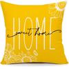 Summer Sunflower Pillow Case Linen Print Sun Flower Home Sofa Pillow Plant Flower Pillow