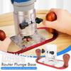 Router Fixed Base Adjustable Depth Aluminum Alloy Trimmer Base for 65mm Trimming Machine Trimming Machine Fixed Base