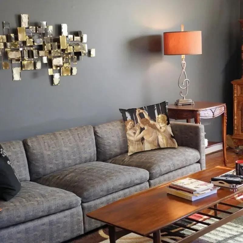 Sandro Botticelli Die drei Grazien Sofakissenbezug Künstler Maler Kissenbezug Heimdekor Kissenbezug