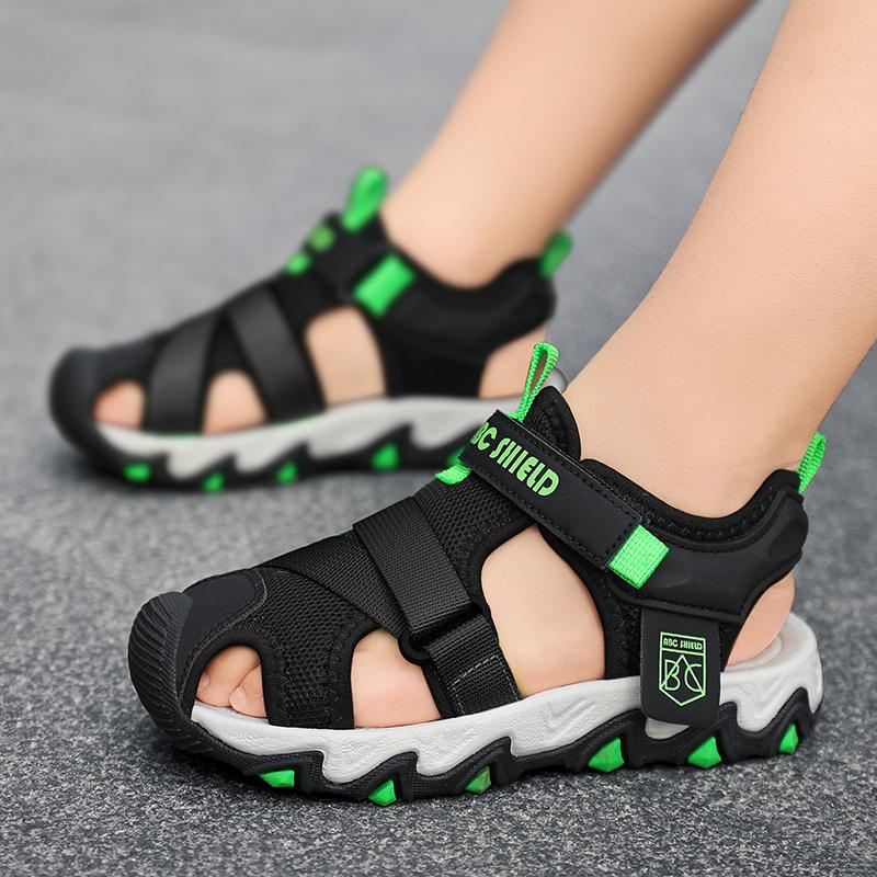 Summer Boys Closed Toe Collision Prevention Girls Sandals Sports Shoes Boys Sandals Flip-Flops