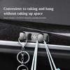 1Pcs Car Metal Storage Hook Organizer Interior Keyring For Toyota 86 Corolla Yaris Aygo CHR Camry Prius RAV4 Prado Hilux Supra