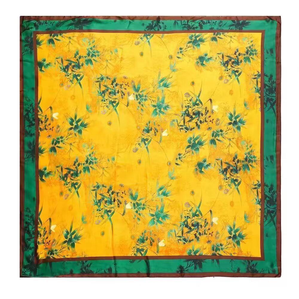 High-End Retro Korean-Style Silk Square Scarf: Versatile Fashion Accessory for Women