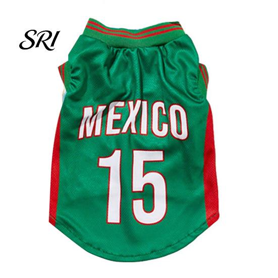 Soccer Team Dog Shirt Jersey Breathable T-Shirt Football Style Pet Apparel Summer Clothes for Small Medium Dogs Cats XS золотистый