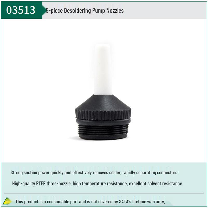 

SATA High-Power Solder Sucker Desoldering Pump, Non-Slip Double-Ring Design, Models 03511/03512/03513