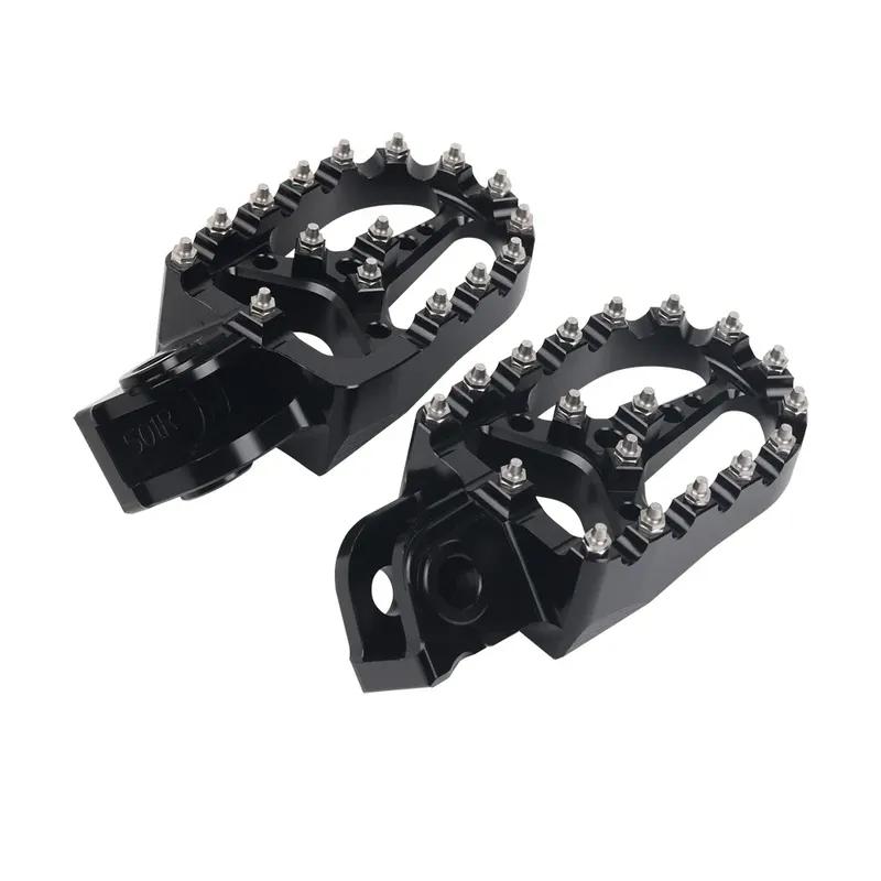 For Fantic XMF XEF 125 X MF X EF Motorcycle Accessories Footrest Footpeg Foot Pegs Rest Foot Pedals Wide Fat Roating Foot Pegs