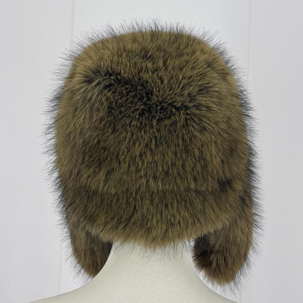 Uomo Donna Inverno Cappello da Trapper Cappello da Pilota Unisex Caldo Pelliccia Sintetica Protezione Orecchie Antivento Cappellino da Trooper Bomber
