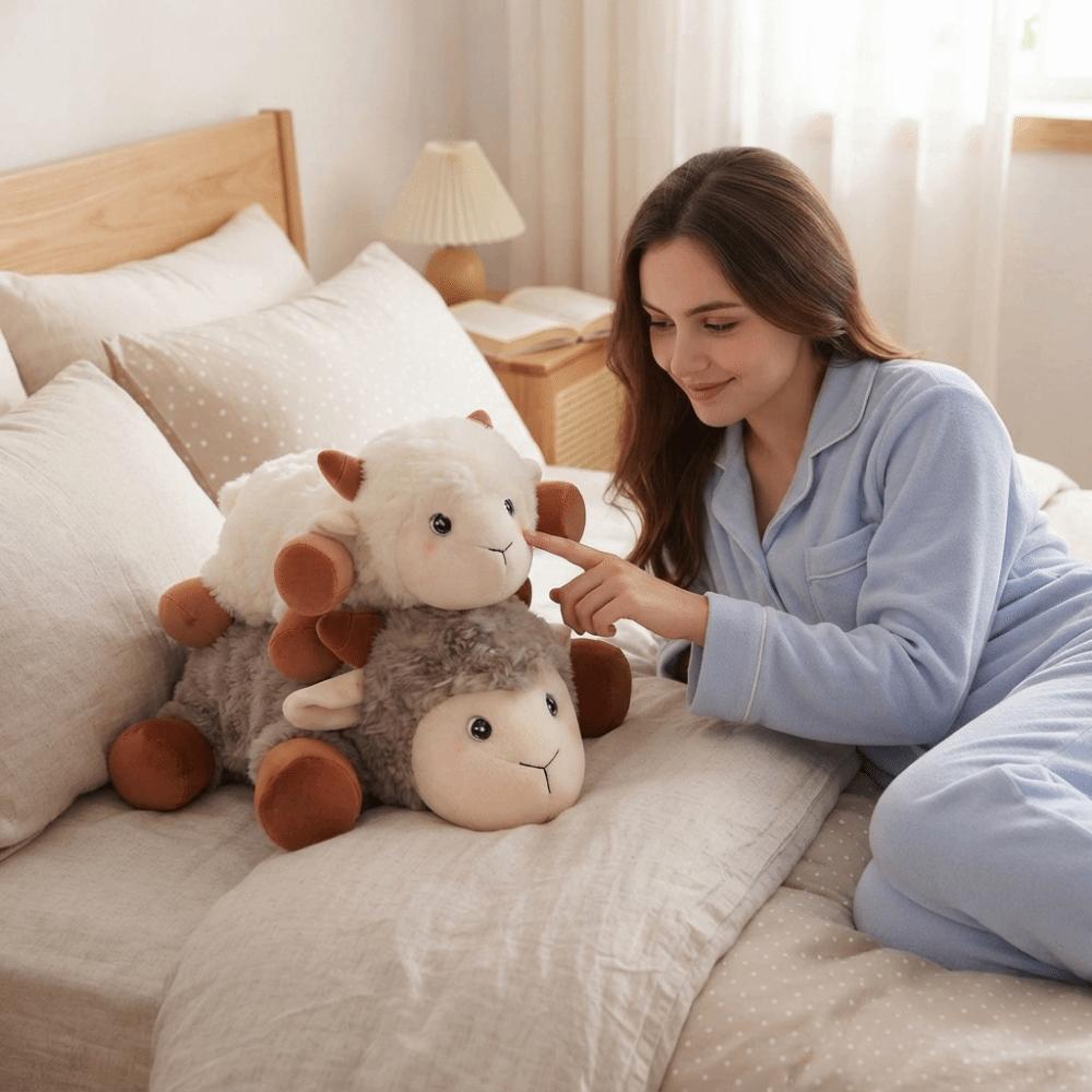 Plush Simulation Sheep Plush Doll Simulation Sheep Plush Toy Party Supplies