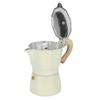 Aluminium Octagonal Coffee Pot Kettle Coffee Maker Moka Pot for Home Coffee Shop Faint Yellow