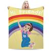 Miss Rachel Flannel Throw Blankets Soft Warm Bedding for Home Decor Camping Bedspread Sofa Bed Cover