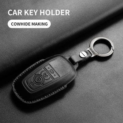For Lincoln Nautilus Corsair Aviator Navigator Leather Car Key Case Cover Car Keychain Shell Protection Decorative Accessories