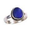 Natural Australian Opal Gemstone 925 Solid Sterling Silver Jewelry Ring S.8 B8k79