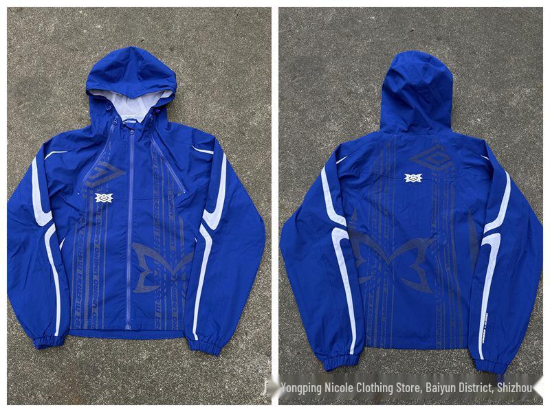 Mertra Color-Block Tracksuit: Hooded Sweatshirt & Loose Sports Pants Set