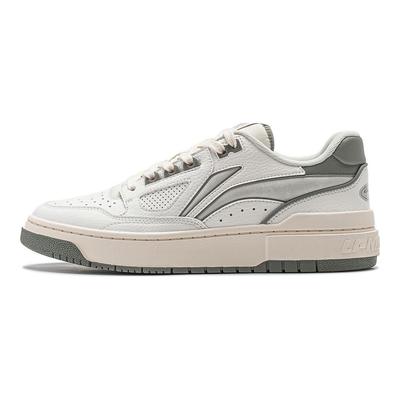Scarpe da Basket Retro Basse Leggere Ammortizzanti Li Ning Rookie Unisex sneaker Bianco Grigio ABCU001-1