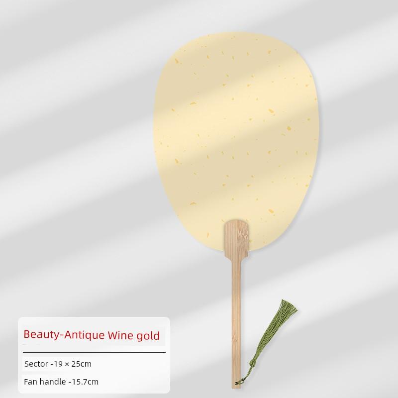 Thickened Xuan Paper Fan Surface Circular Fan Double-Sided Blank Paper Fan Painting Heart Card Paper DIY Kids Handmade Fan Painting Brush