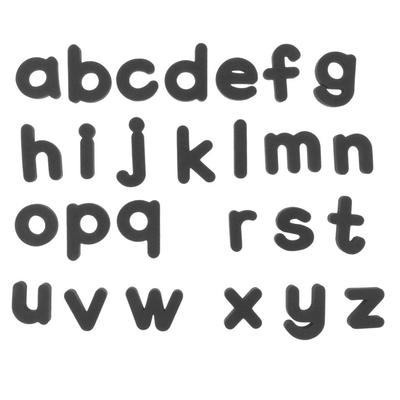 Adesivi magnetici per frigorifero con lettere/alfabeto in EVA nere, accessori educativi per bambini – 26 pezzi