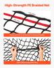 Round Bale Hay Net, 1.8 X 1.8 X 1.8 M, 42 X 42 Mm Holes, PE Material, Knotless Design, with Zip Ties, Needle Shuttle, Repair Twine and Storage Bag,