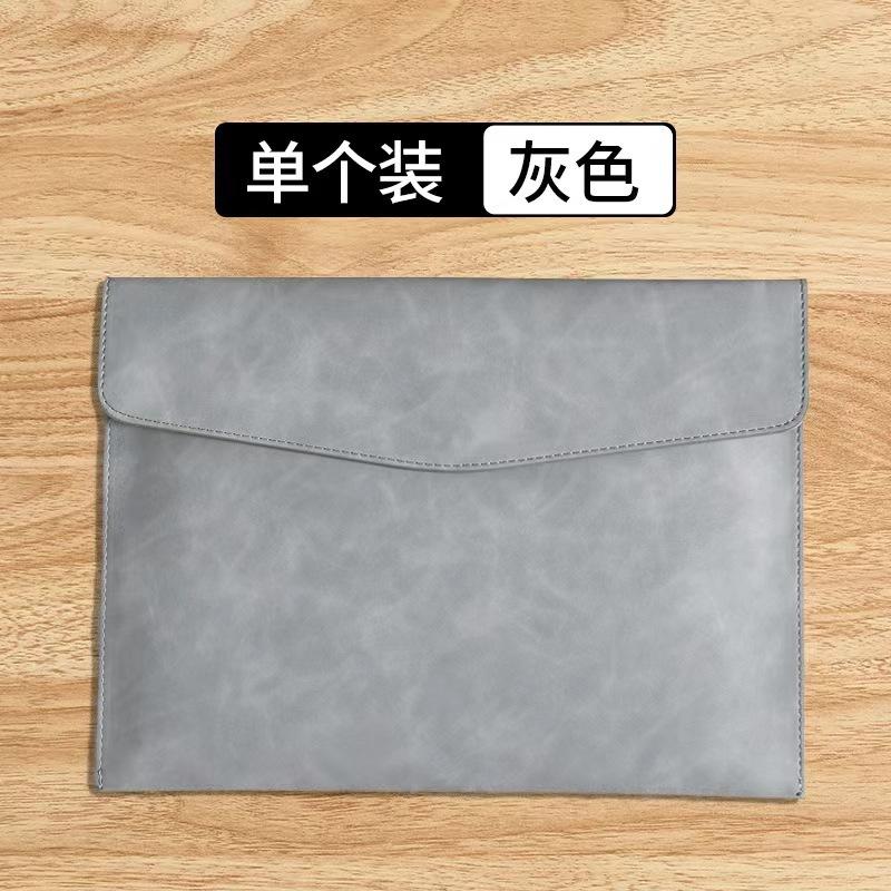 Large Capacity Thickened Waterproof Vintage Faux Leather A4 Document Storage Business Briefcase