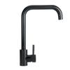 Black Stainless Steel Kitchen Faucet Kitchen Sink Water Tap Black Hot and Cold Single Handle Tap 360 Rotation Kitchen Shower Faucet New