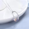S925 Loving Heart In Sterling Silver Pendant Korean Style Stylish Simple and Versatile Silver Accessories