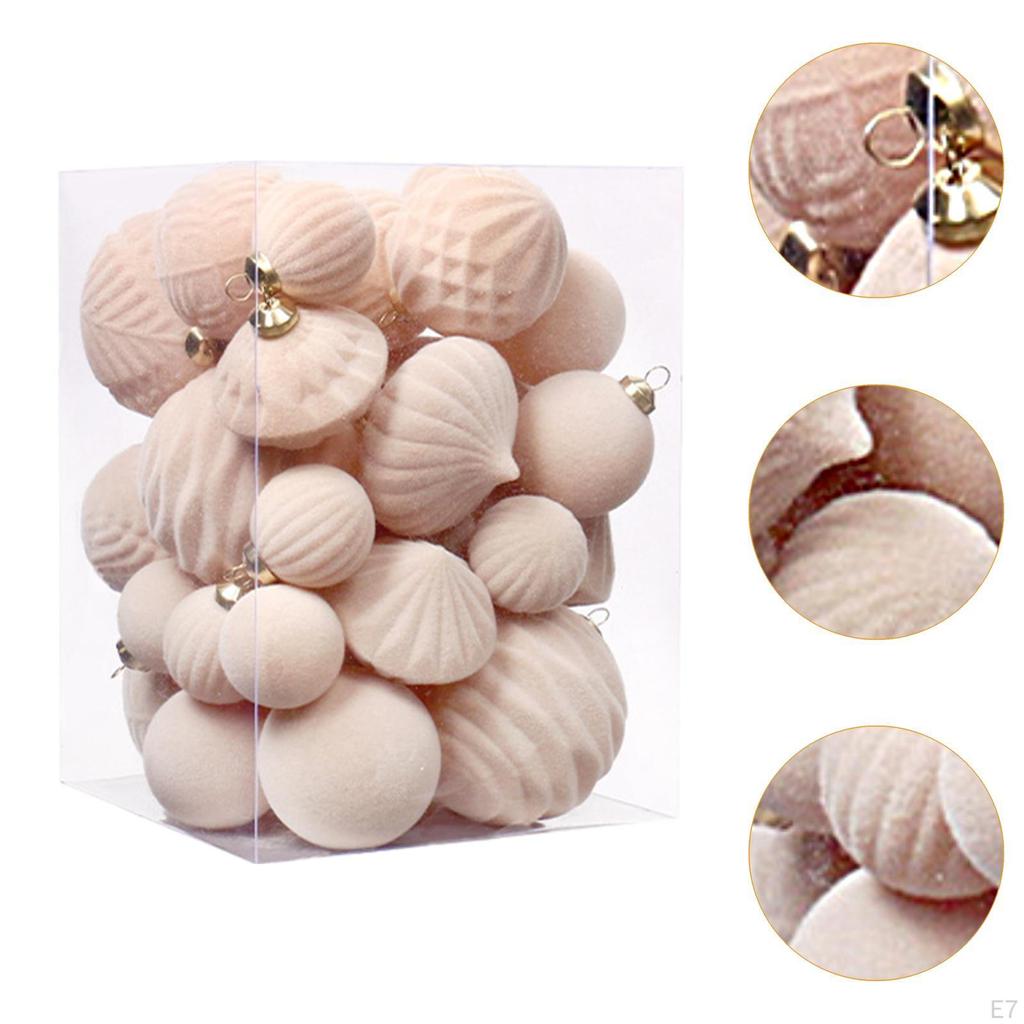 35 Pieces Charm Pendants Xmas Hanging Present Multifunctional Reusable Christmas Ornaments Balls for