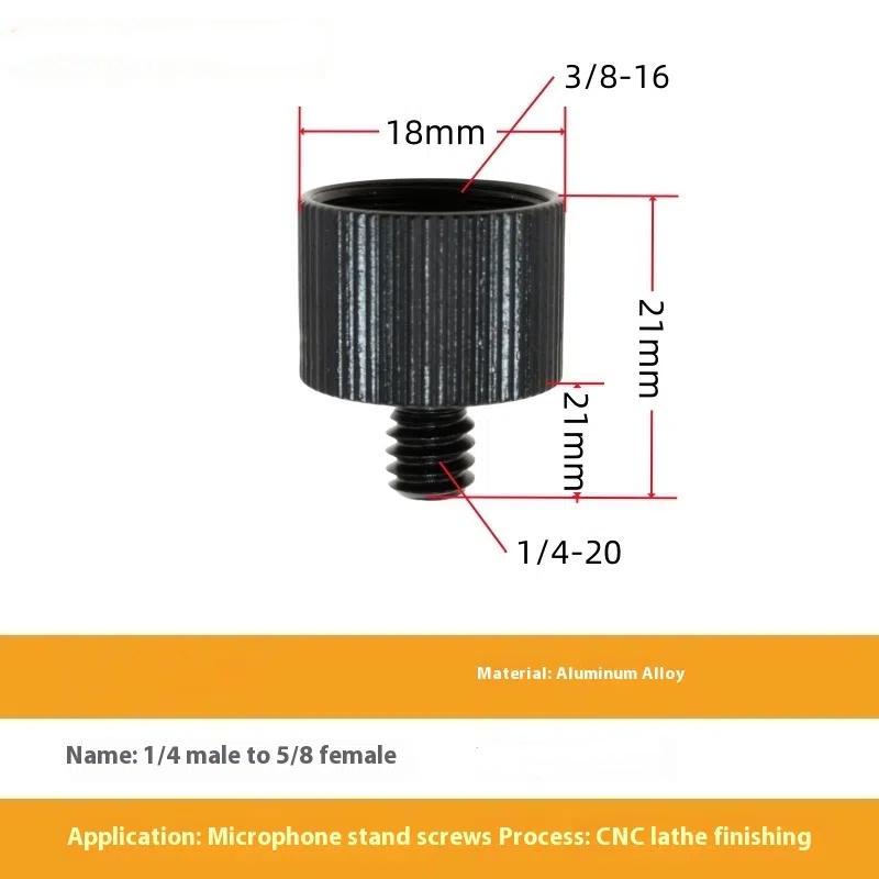 

Адаптер для микрофонной стойки с резьбой 5/8 на 1/4 3/8 дюйма для микрофона, качающегося кронштейна, ручной винт, аксессуары для фотокамеры
