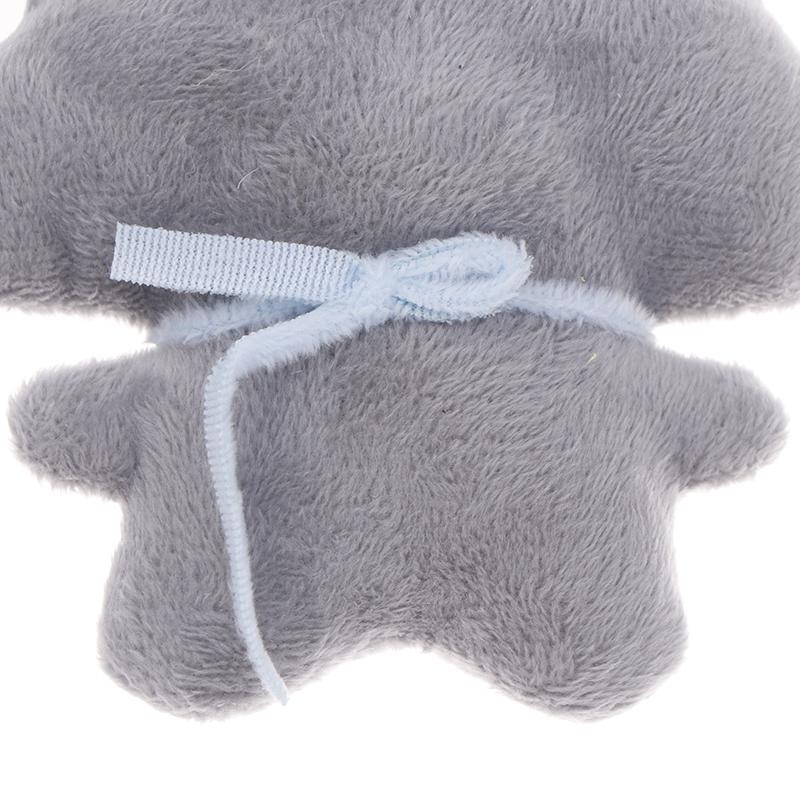 Soft Keychain Cartoon Wolf Sheep Pendant Keychain Squeak Toy Plush Stuffed Key Chains Bag Decorations Couple Friends Kids Gift