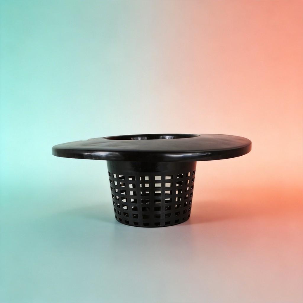 Plastic Breathing Plant Pot With Large Edge For Office Water Cultivation