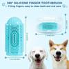 4pcs/set Silicone Pet Finger Cots Colorful Soft Dog Finger Toothbrush Comfortable Bite Resistant Pet Toothbrushes